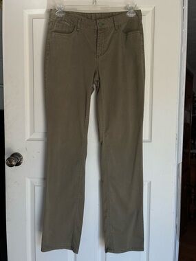 Talbots signature straight cotton  pants size 6 army green